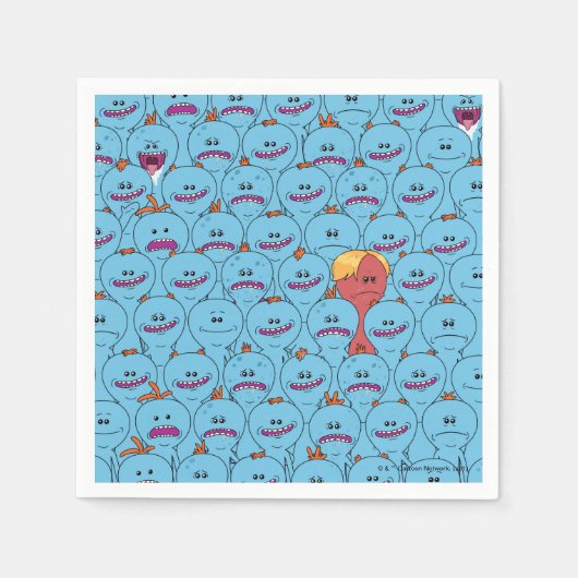 Serviette En Papier RICK ET MORTY™ | Kirkland M. Meeseeks (Devant)