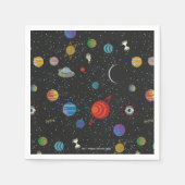 Serviette En Papier RICK ET MORTY™ | Motif spatial (Devant)