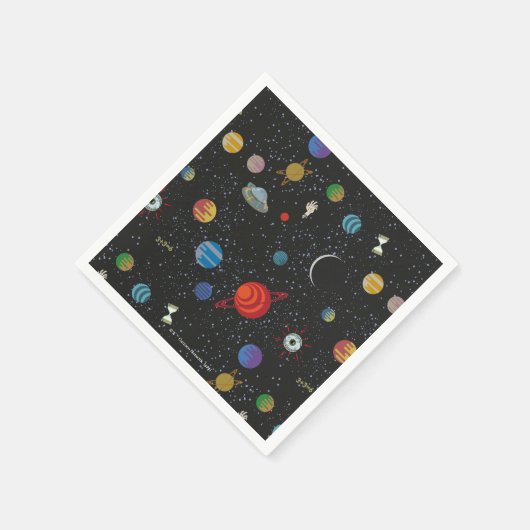 Serviette En Papier RICK ET MORTY™ | Motif spatial (Coin)