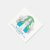 Serviette En Papier RICK ET MORTY™ | Oui Reine (Coin)