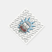 Serviette En Papier RICK ET MORTY™ | Pixelverse Tête de roulage (Coin)