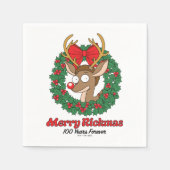 Serviette En Papier Rick et Morty | Reindeer Morty Merry Rickmas (Devant)