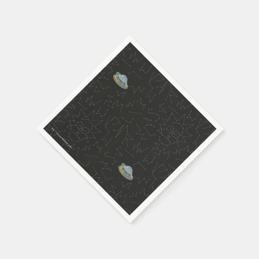 Serviette En Papier RICK ET MORTY™ | Rick Constellation Pattern (Coin)