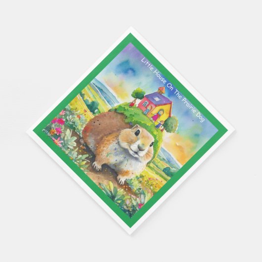 Serviette En Papier Rick London Prairie Dog Life Comique (Coin)