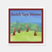 Serviette En Papier Rick London Worms D'Ecosse Drôle (Devant)