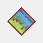 Serviette En Papier Rick London Worms D'Ecosse Drôle (Coin)