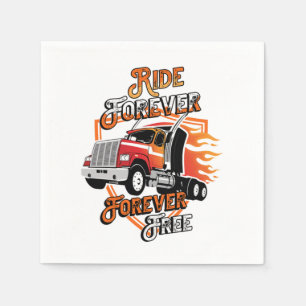 Serviette En Papier Ride Forever Conducteur de camion Cool Conducteur
