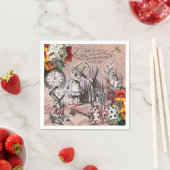 Serviette En Papier rideau d'alice nonsense pays des merveilles (En situation)