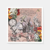 Serviette En Papier rideau d'alice nonsense pays des merveilles (Devant)