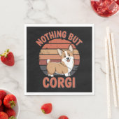 Serviette En Papier Rien D'Autre Que Corgi (En situation)