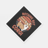 Serviette En Papier Rien D'Autre Que Corgi (Coin)