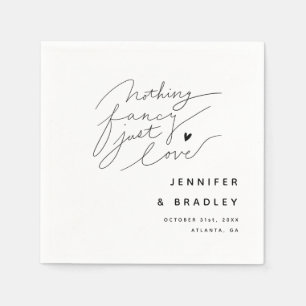 Serviette En Papier Rien De Fancy Just Love Dîner Blanc