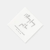 Serviette En Papier Rien De Fancy Just Love Monochrome Mariage (Coin)