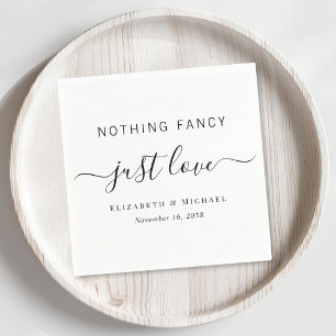 Serviette En Papier Rien de fantaisie Juste Amour Mariage