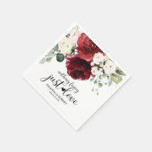 Serviette En Papier Rien de fantaisie Juste Amour Rustique Mariage Bou (Coin)