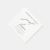 Serviette En Papier Rien de fantaisie Juste de l'amour Minimal et Mari (Coin)