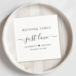 Serviette En Papier Rien de Fantaisiste Juste l'Amour Mariage