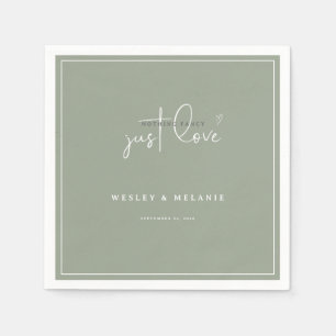 Serviette En Papier Rien de fantaisiste, juste un amour de mariage élé