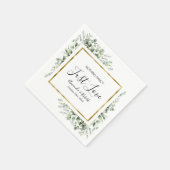 Serviette En Papier Rien De Mariage Or Vert (Coin)
