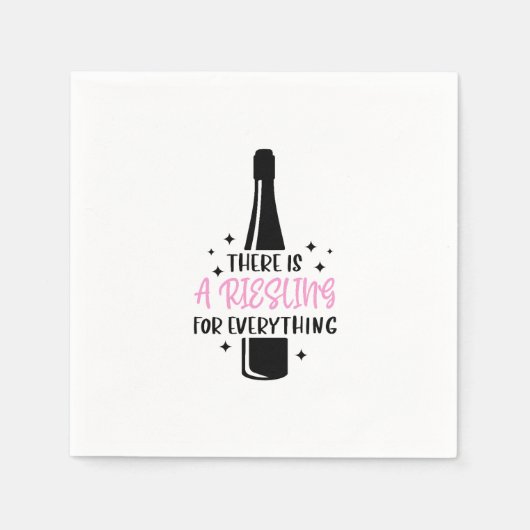 Serviette En Papier Riesling Pour Tout Vin Drôle (Devant)