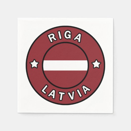 Serviette En Papier Riga Lettonie (Devant)
