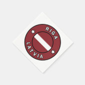 Serviette En Papier Riga Lettonie (Coin)