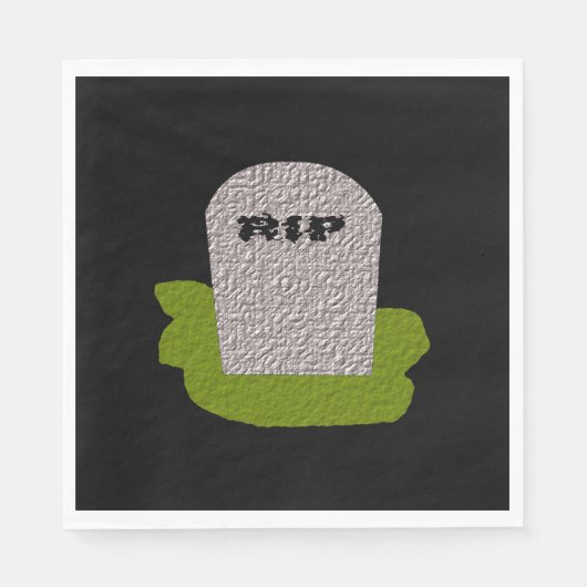 Serviette En Papier RIP Papier Tombstone (Devant)