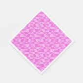 Serviette En Papier ripple rétroonde - duo rose : (Coin)