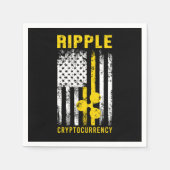 Serviette En Papier Ripple XRP US Flag American Cryptocurrency Gift (Devant)