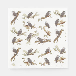 Serviette En Papier Rire Kookaburra Eucalyptus d'oiseaux australiens