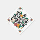 Serviette En Papier Riverside California (Coin)
