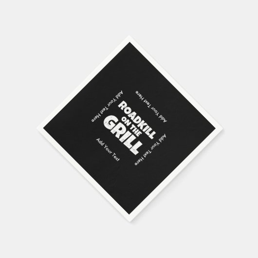 Serviette En Papier Roadkill on the Grill - Funny BBBQ Party (Coin)