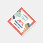 Serviette En Papier Roar Certains Cool Dinosaur garçons fête d'anniver (Coin)