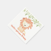 Serviette En Papier Roarsome Anniversaire (Coin)