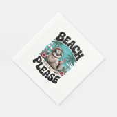 Serviette En Papier Roatan Honduras Sloth Summer (Coin)