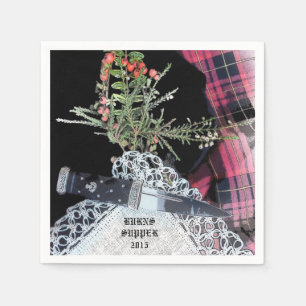 Serviette En Papier Robbie brûle les serviettes de dîner décontract