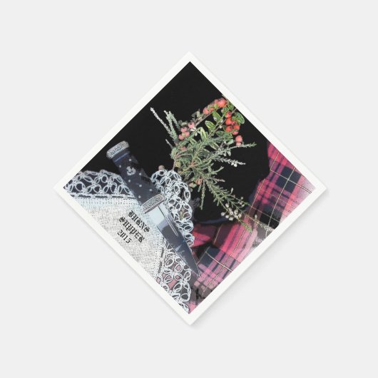 Serviette En Papier Robbie Burns serviettes décontractées (Coin)