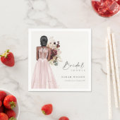 Serviette En Papier Robe de mariée élégante Boho Blush Shower de maria (En situation)