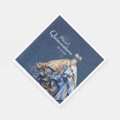 Serviette En Papier Robe élégante de Quinceanera (Coin)