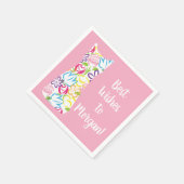 Serviette En Papier Robe florale Shift Serviettes personnalisées (Coin)