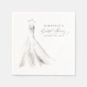 Serviette En Papier Robe mariage Dreamy Elegant Boho (Devant)