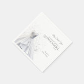 Serviette En Papier Robe Rouge Glam Quintencera (Coin)