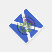Serviette En Papier Robert Burns Anniversaire Poème Thistler Drapeau P (Coin)