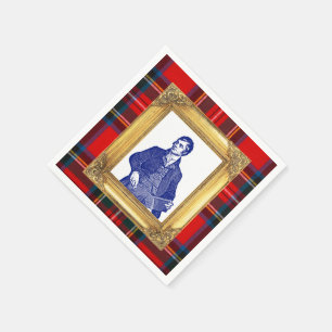 Serviette En Papier Robert Burns Royal Stewart Plaid Cocktail