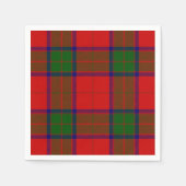 Serviette En Papier Robertson tartson rouge vert plaid (Devant)