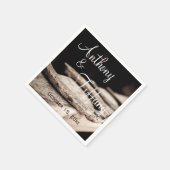 Serviette En Papier Robinets de Mariage de cow-boy rustiques (Coin)