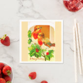 Serviette En Papier Robins des festivals (En situation)