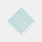 Serviette En Papier Robin's Oeuf Bleu classique accueil mariage servie (Coin)