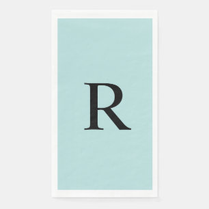 Serviette En Papier Robin's Oeuf Blue Monogrammed Papier serviette d'h