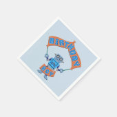 Serviette En Papier Robot Boy Birthday (Coin)